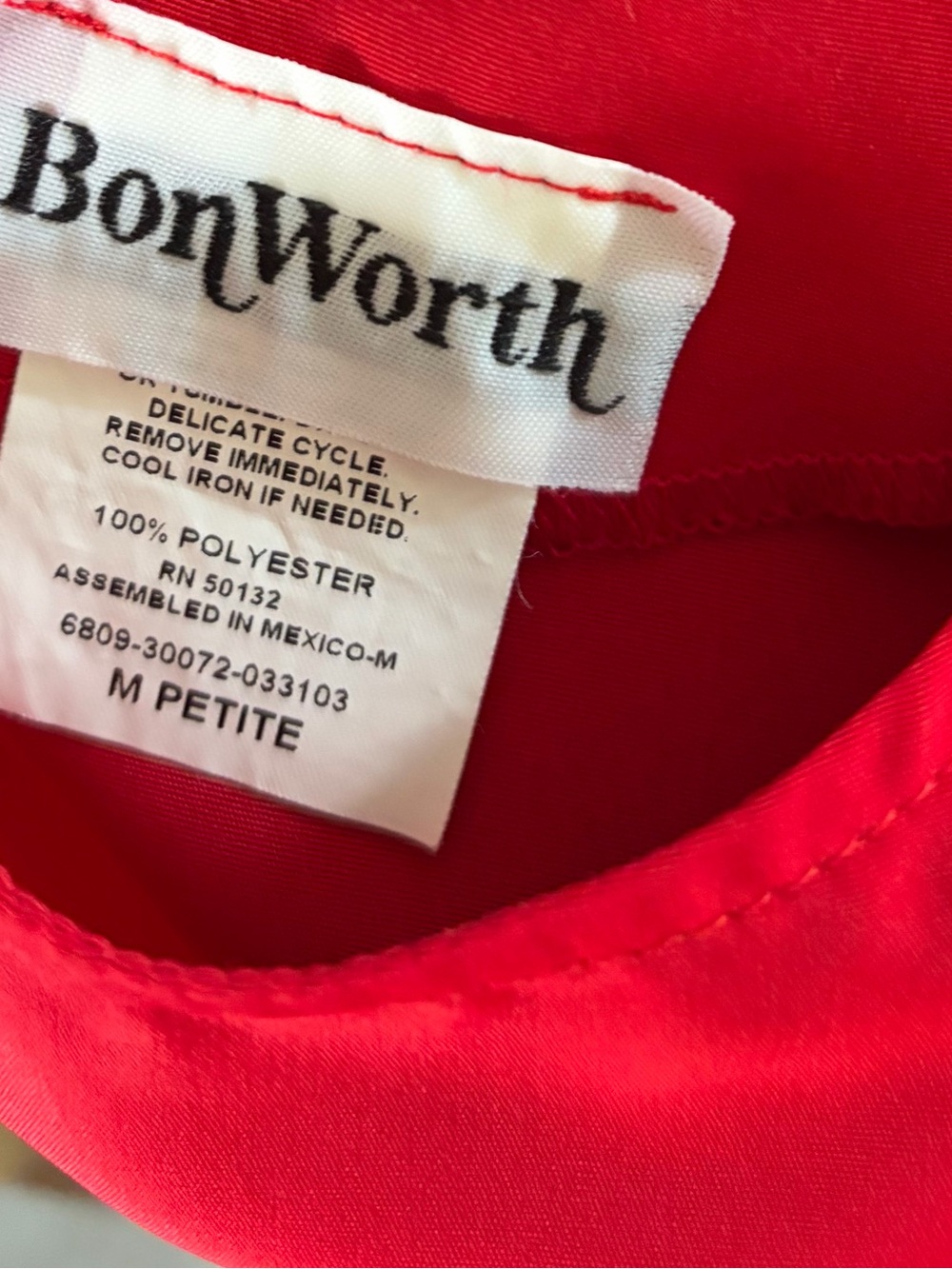BonWorth Red Sleeveless Shell Top - Picture 3 of 3